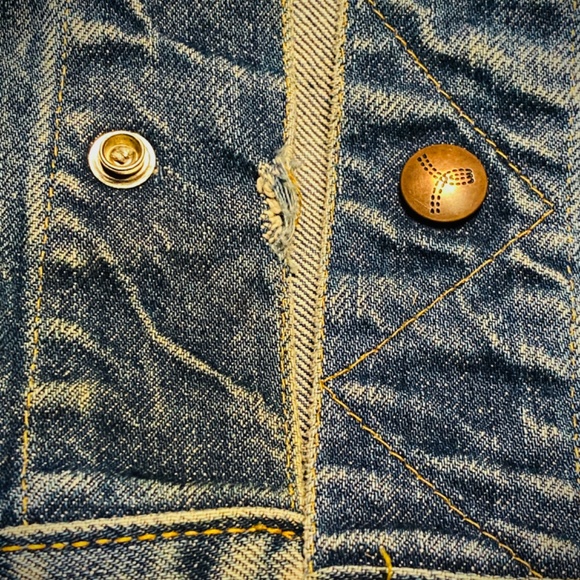 1960s GWG Kings Denim Trucker Jacket Made in Canada Size 16 - Picture 8 of 8